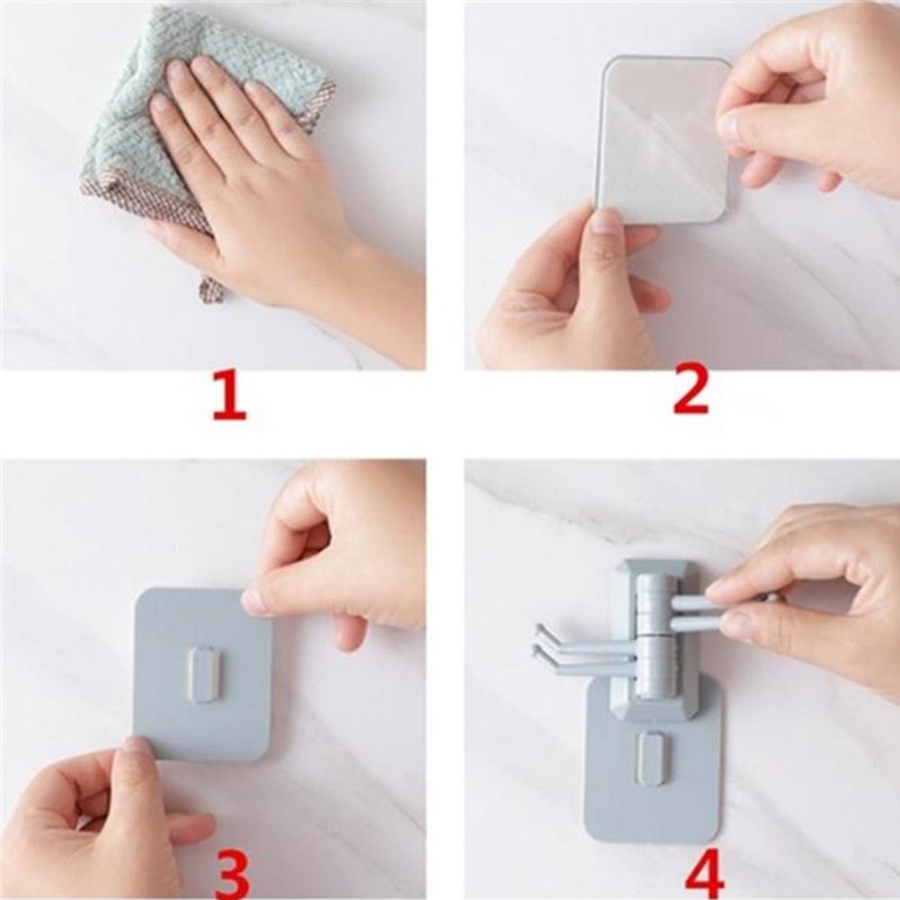 Nordic Rotating Sticky Hook Bathroom Wall Hanging